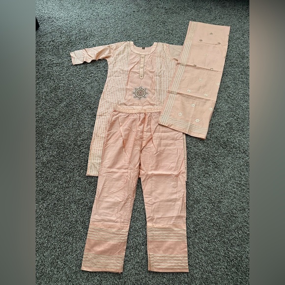 New without Tags! 3-piece Indian Palazzo/pant suit - Picture 4 of 5